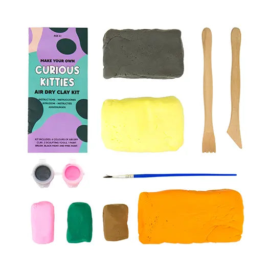 Air Dry Clay Kit - Curious Kitties