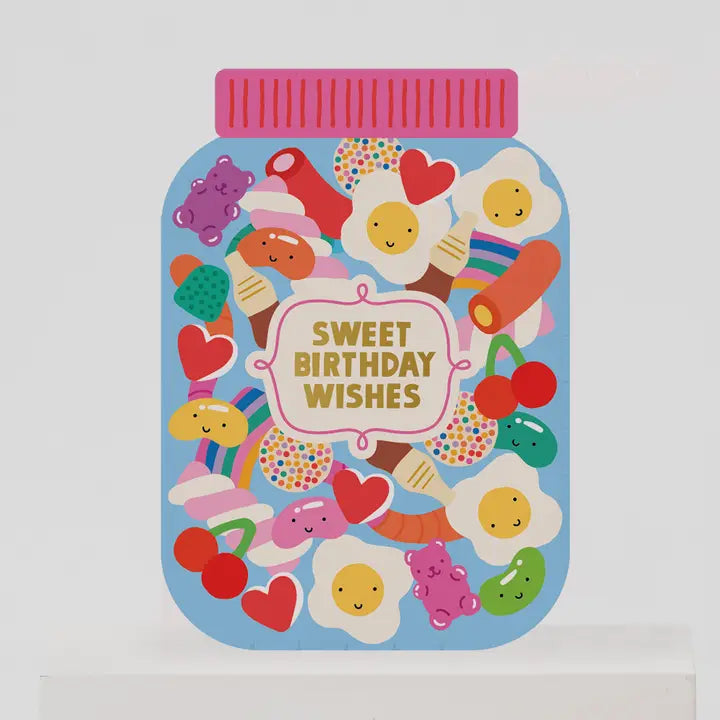 Birthday Card Sugar Rush Sweet Jar