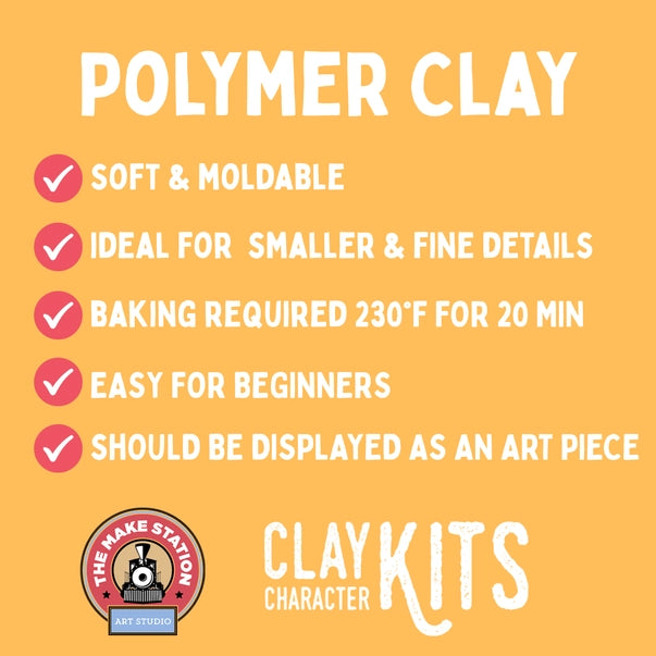 DIY Polymer Clay Character Kits - Axel the Axolotl