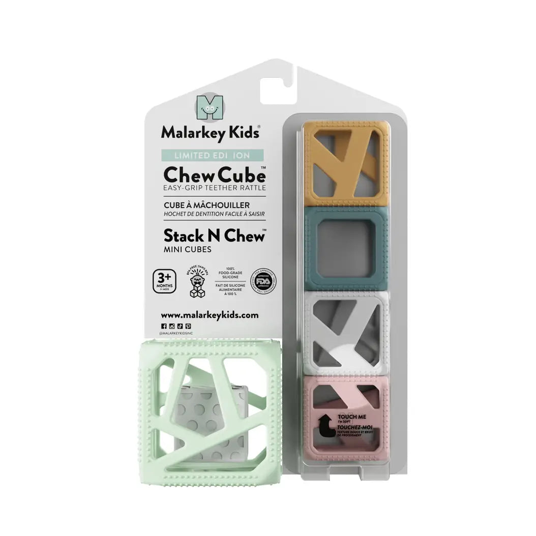 Malarkey Kids Stack N Chew Mini Cubes Gift Pack