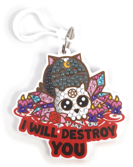 Crystal Art Bag Charm - Fuzzballs