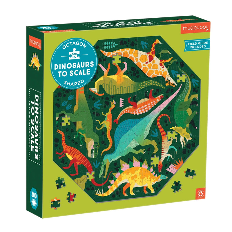Dinosaurs to Scale Shaped Puzzle 300pc Puzzle