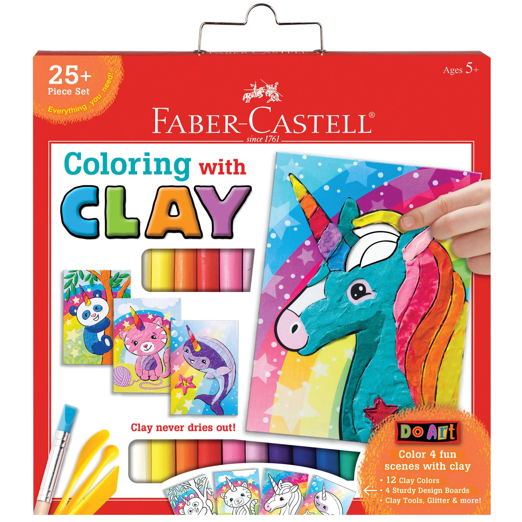 Faber-Castel Do Art Coloring with Clay - Unicorn and Friends