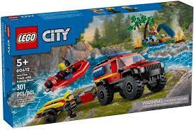 Lego City 4x4 Fire Truck with Rescue Boat 60412