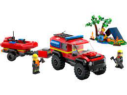 Lego City 4x4 Fire Truck with Rescue Boat 60412