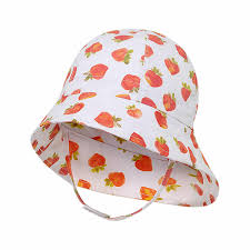 Baby Girls Legionnaire Hat - Alva (Strawberry) - White Various Sizes