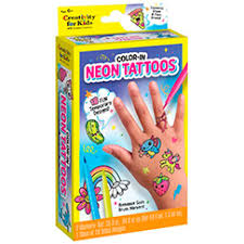Creativity for Kids Color in Neon Tattoos