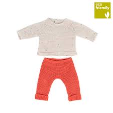 Miniland Dolls Clothing - Knitted Outfit Sweater and Trousers