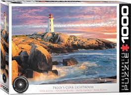 Eurographics 1000 Piece Puzzle - Peggy’s Cove Lighthouse, Nova Scotia