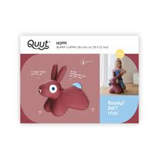 Hoppi - Bouncing Bunny - Burgundy