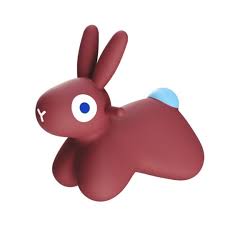 Hoppi - Bouncing Bunny - Burgundy