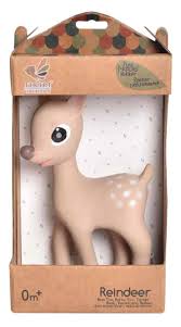 Ralphie The Reindeer Natural Rubber Toy