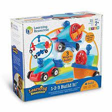 Learning Resources 1-2-3 Build it! Car, Plane and Boat Set