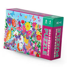 Crocodile Creek 50 Piece Holographic Puzzle - Butterflies