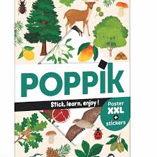 Poppik Discovery Poster and Stickers - Trees