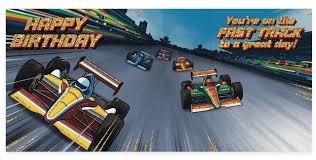 Birthday Card Race Car