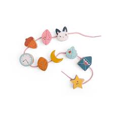 Moulin Roty Apres la Pluie Wooden Lacing Beads