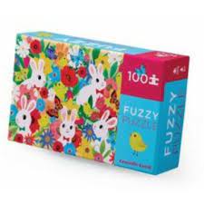 Crocodile Creek 100pc Fuzzy Puzzle - Bunny