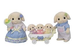 Calico Critters - Flora Rabbit Family
