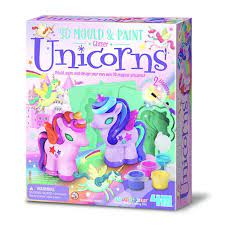 3D Mould & Paint - Glitter Unicorns