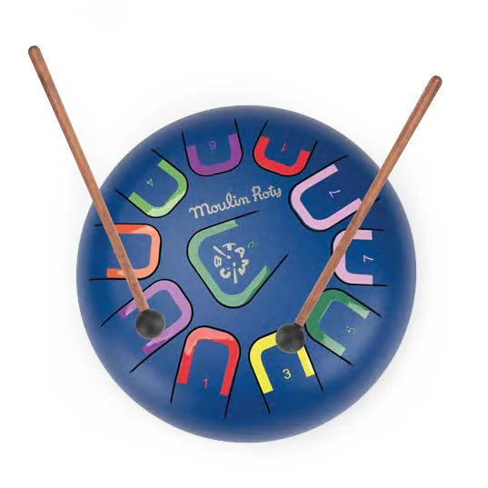 10" Large Tongue Drum 11 Tones - Puce & Pilou