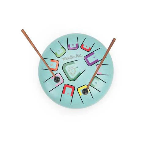 8" Tongue Drum 11 Tones - Puce & Pilou