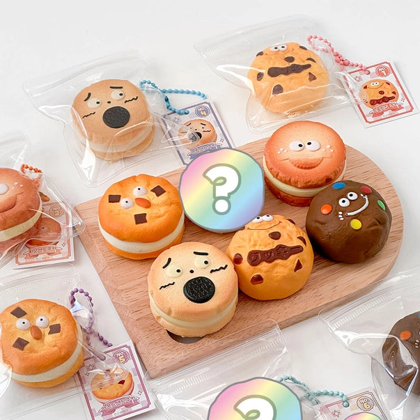 Cute Bakery Cookie Squishy Keychain - Blind Box