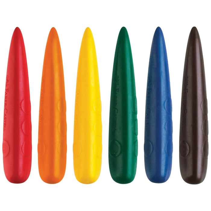 Little Creatives 6 Easy Grip Finger Crayons