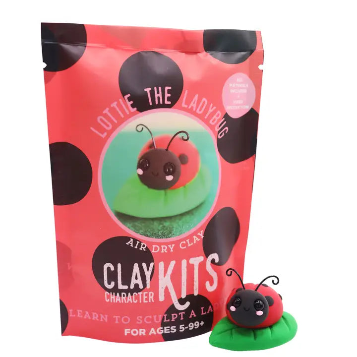 DIY Air Dry Clay Character Kits - Lottie the Ladybug