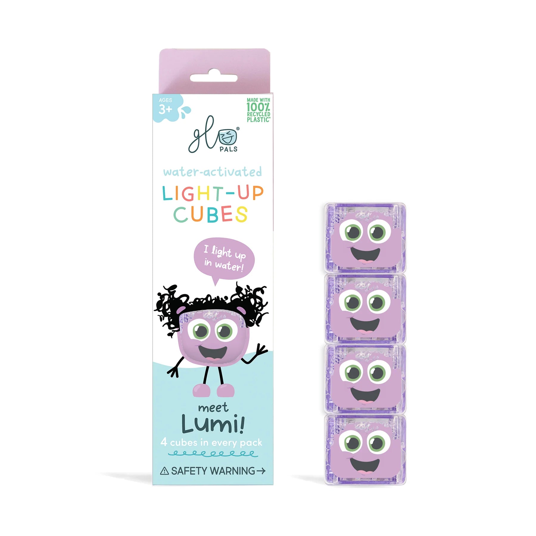 Glo Pals Light-Up Cubes 4 Pack - Various Styles