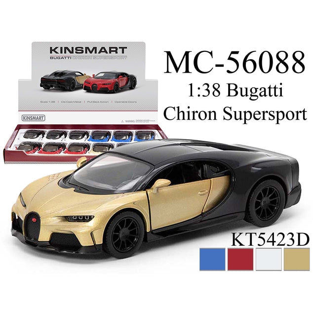 Diecast 5" Bugatti Chiron Supersport - Various Colours