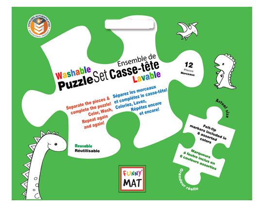 Funny Mat - Washable Puzzle - Various Styles