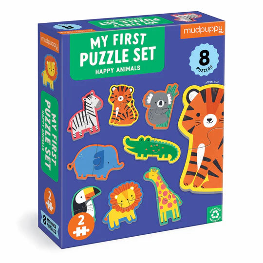 My First Puzzle Set 2pc - Happy Animals