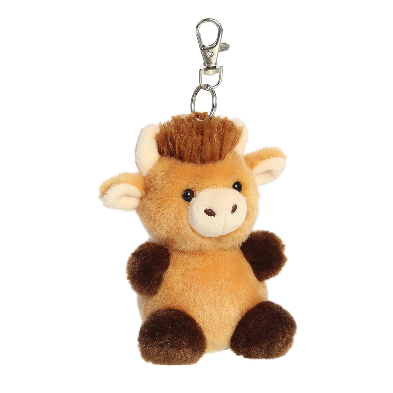 Palm Pal 4" Clip-On - Hubert Highland Cow