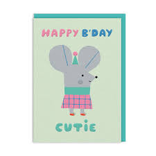 Birthday Card Cutie Mouse