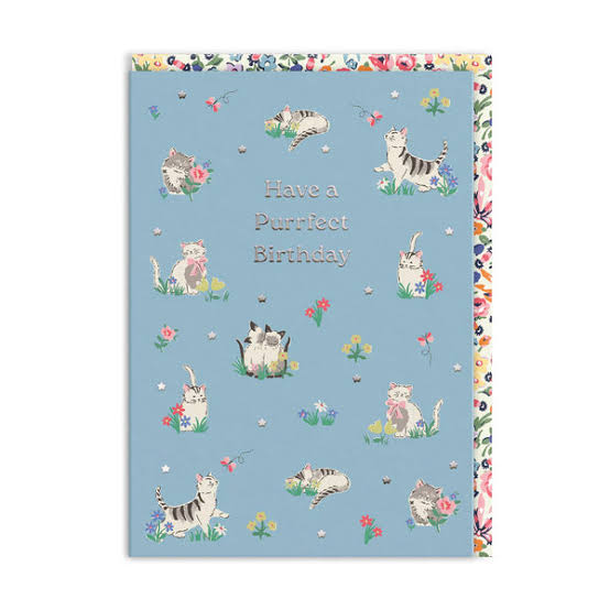 Birthday Card Purrfect Birthday