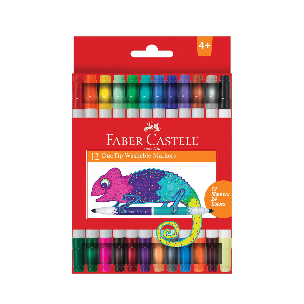 Faber-Castel 12 DuoTip Washable Markers