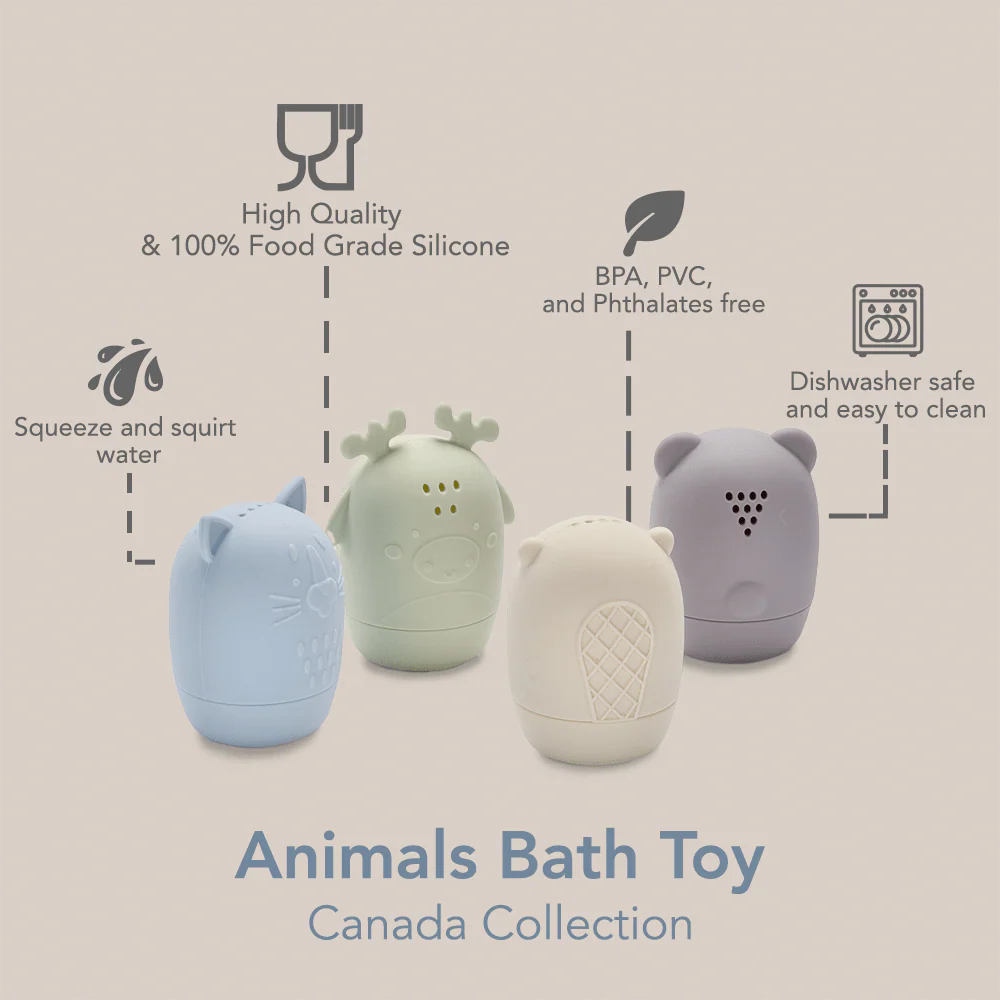 noüka Animal Bath Toys Canada Collection - In the Wild
