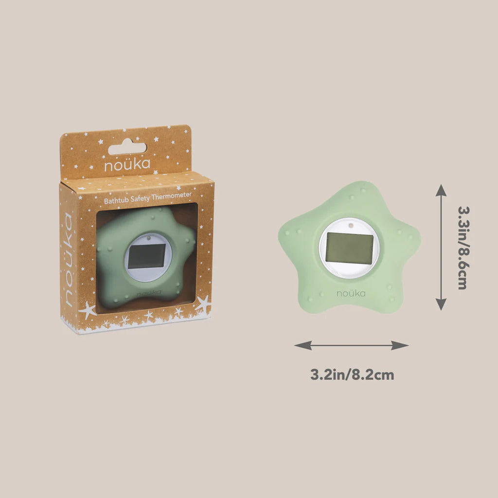 noüka Bathtub Safety Thermometer Starfish - Moss