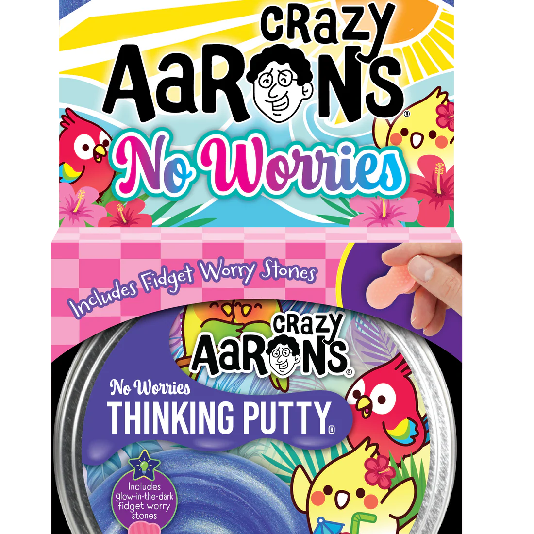 Crazy Aarons Thinking Putty - Trendsetters - No Worries