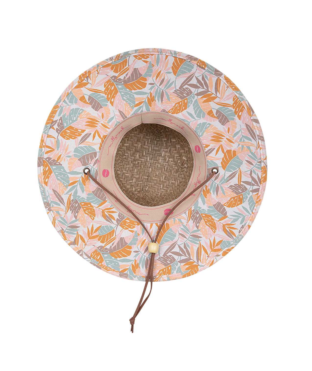 Girls Surf Straw Hat - Dempsey - Blush