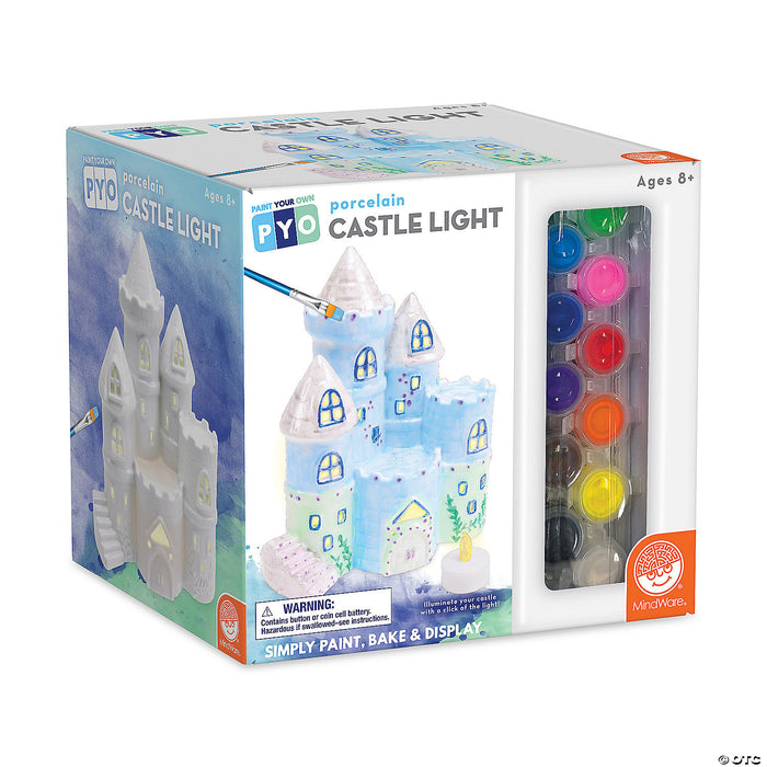 Paint Your Own Porcelain Castle Light