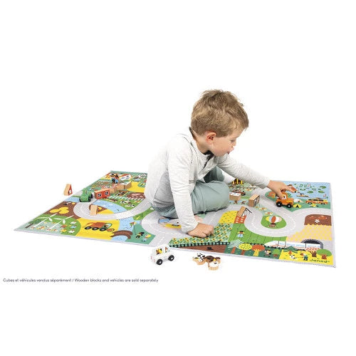 Janod Cross Roads Playmat - Countryside