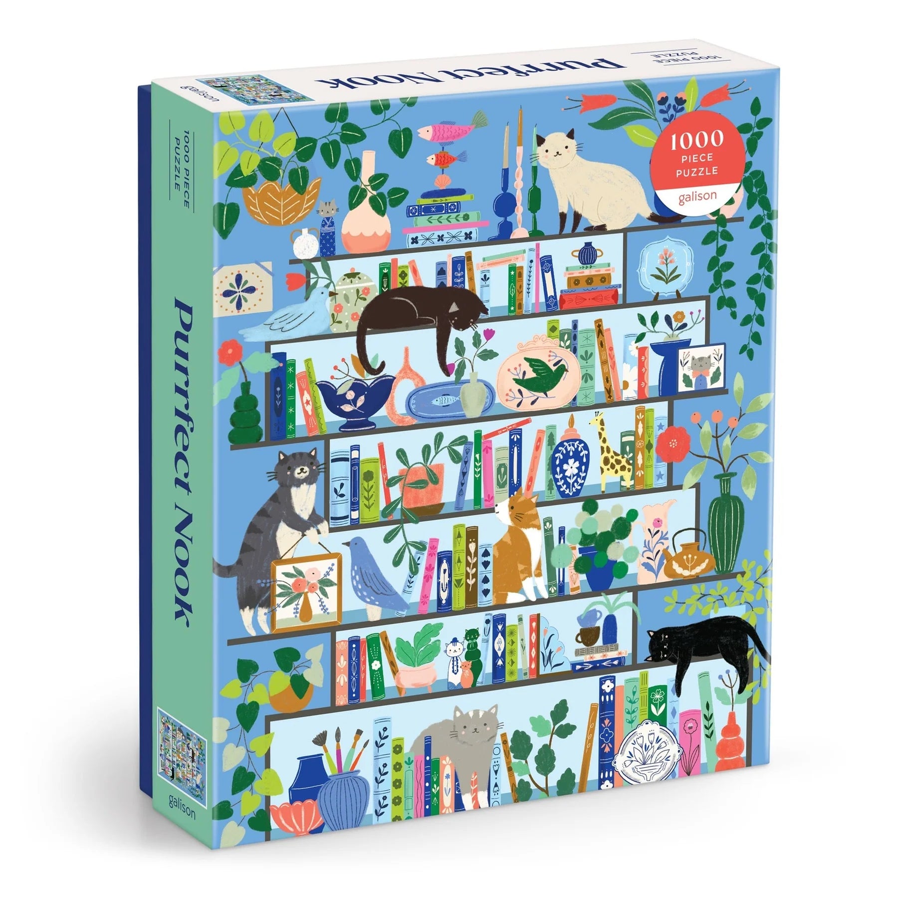 Galison 1000 Piece Puzzle - Purrfect Nook