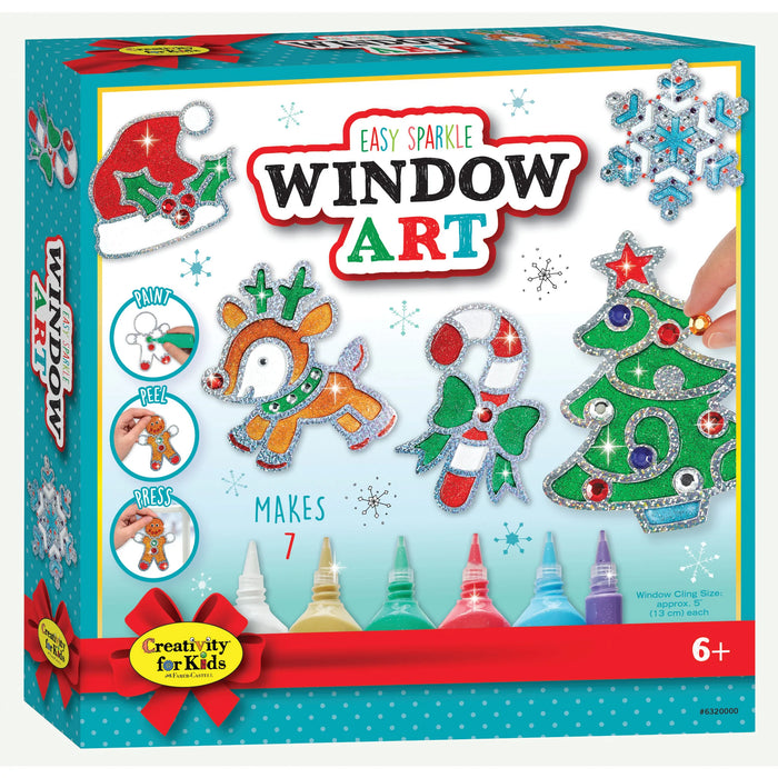 Creativity for Kids Holiday Easy Sparkle Window Art