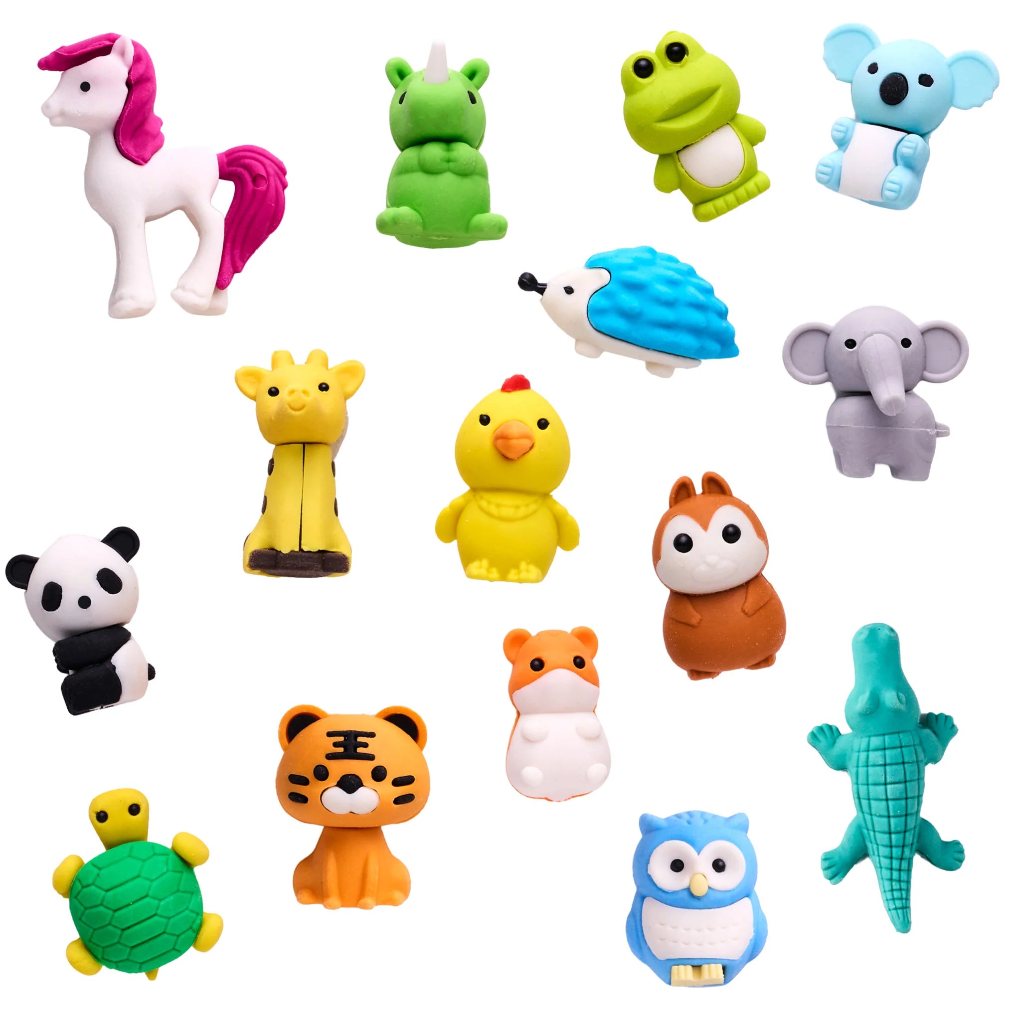 Desk Pets Eraser Set - Animals