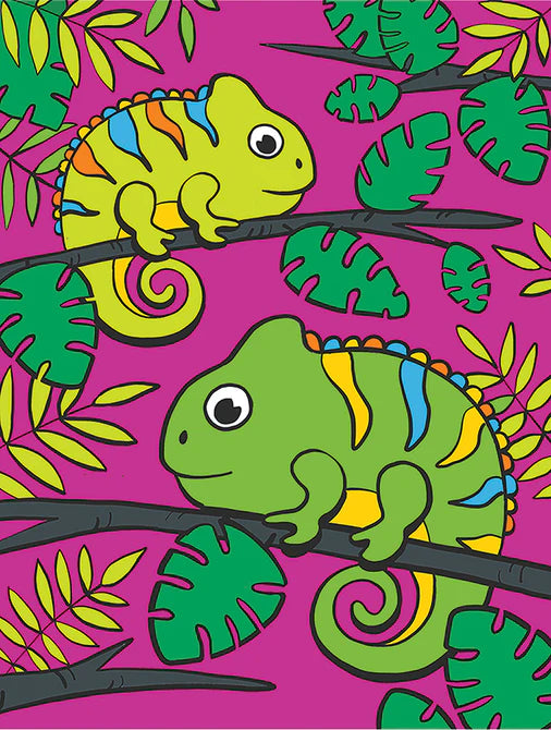 My First Paint By Number - Chameleons