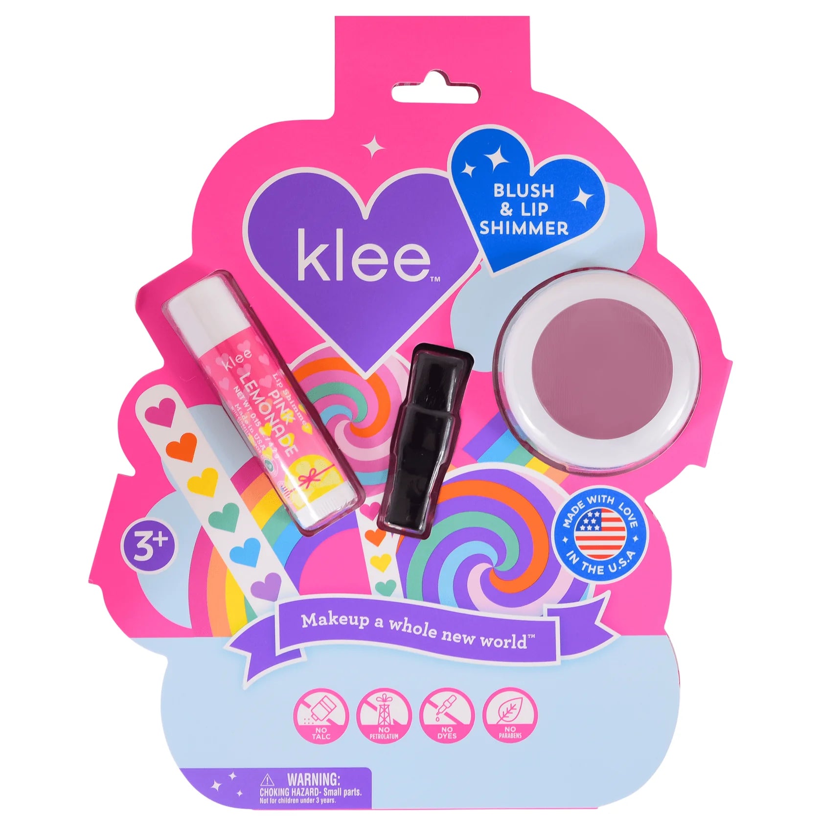 Klee Holiday Blush and Lip Shimmer Set - Rainbow Glitz