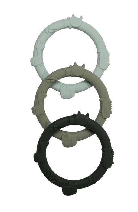 Loulou Lollipop Wild Teething Ring Set - Various Styles