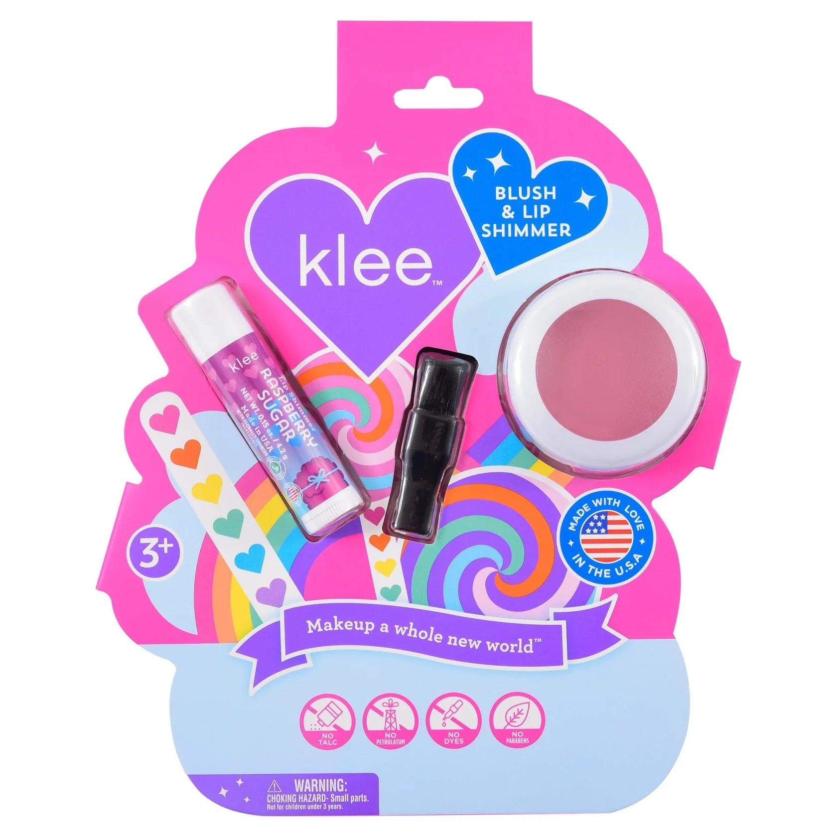Klee Holiday Blush and Lip Shimmer Set - Seabreeze Sparkle